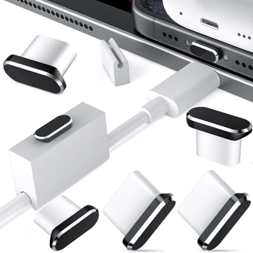 USB C Staubschutzstecker für iPhone 15 Pro Max Samsung S24 Ultra A53 A54 Galaxy S23 S22 S21 S20 USBC Anti-Staubstecker Protector Clip Fixer Typ C Ladeanschluss Abdeckung für Google Pixel 8 7 6 7a 6a von AFGHOA