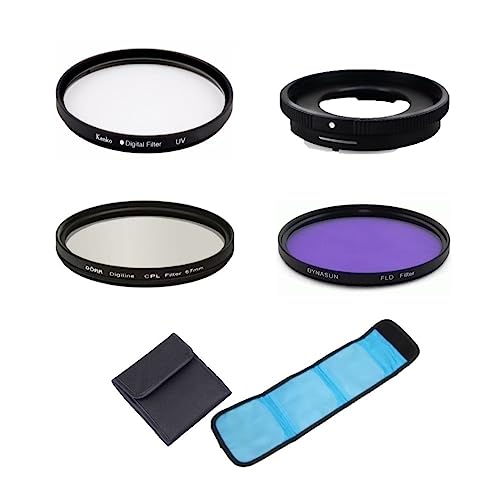 Kamerafilter-Set, 3-in-1, UV-, CPL-, FLD-Filter mit Adapterring für Olympus Tough TG-6, TG-5, TG-4, TG-3, TG-2, TG-1 Kamera von AFGRAPHIC