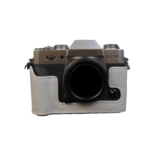 Kameratasche für spiegellose Fujifilm X-T10 Kameratasche, grau, PU-Leder, rutschfest, Halbkörper von AFGRAPHIC