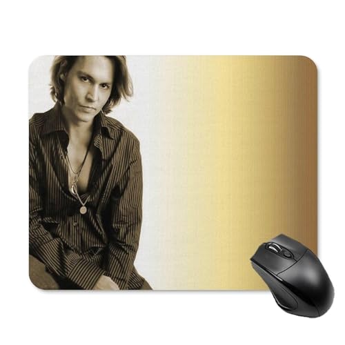 AFLJNYNN Johnny Depp Digitales Mauspad für den täglichen Gebrauch, rutschfest, flexibel, präzise Textur für den Schreibtisch AFLJNYNN Johnny Depp Digitales Mauspad für den täglichen Gebrauch, rutschfest, flexibel, präzise Textur für den Schreibtisch von AFLJNYNN