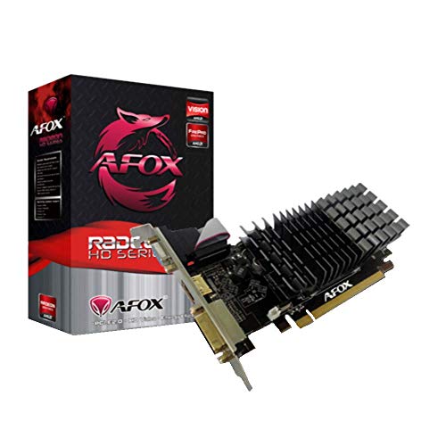 A & Fox Radeon HD 6450 2GB DDR3 64bit - HDMI - DVI - VGA Low Profile Schnittstellenkarte/Adapter von AFOX