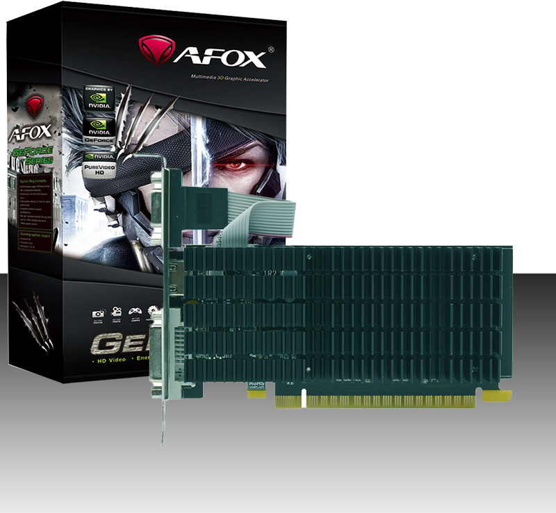 AFOX AF710-2048D3L5 Grafikkarte NVIDIA GeForce GT 710 GDDR3 (AF710-2048D3L5) von AFOX