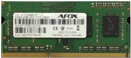 AFOX AFSD38BK1L Speichermodul 8 GB 1 x 8 GB DDR3L 1600 MHz (AFSD38BK1L) von AFOX