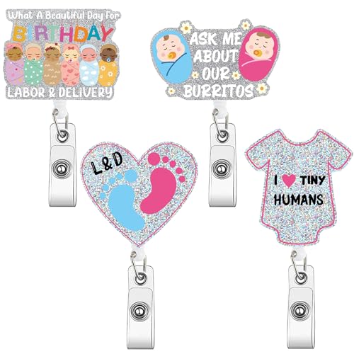 AFRITEE NICU Ausweishalter für Krankenschwestern, niedlich, Acryl, Aufschrift "I Love Tiny Human ID-Karten-Halter, einziehbare Clips für NICU L&D, Krankenschwestern, Krankenhaus, medizinische AFRITEE NICU Ausweishalter für Krankenschwestern, niedlich, Acryl, Aufschrift "I Love Tiny Human ID-Karten-Halter, einziehbare Clips für NICU L&D, Krankenschwestern, Krankenhaus, medizinische von AFRITEE