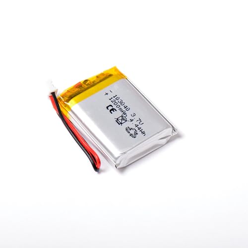 AFTERTECH 103040 1200 mAh 1,2 Ah 40 x 30 x 10 mm Lithium-Polymer-Zelle Lipo 3,7 V 3,7 V Wiederaufladbar mit BMS und Stecker JST PHR 02 M3Q1 AFTERTECH 103040 1200 mAh 1,2 Ah 40 x 30 x 10 mm Lithium-Polymer-Zelle Lipo 3,7 V 3,7 V Wiederaufladbar mit BMS und Stecker JST PHR 02 M3Q1 von AFTERTECH