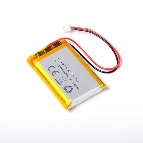 AFTERTECH 103450 1800 mAh 1,8 Ah 50 x 34 x 10 mm Lithium-Polymer-Zelle Lipo 3,7 V 3,7 V Wiederaufladbar mit BMS und Stecker JST PHR 02 M3A1 AFTERTECH 103450 1800 mAh 1,8 Ah 50 x 34 x 10 mm Lithium-Polymer-Zelle Lipo 3,7 V 3,7 V Wiederaufladbar mit BMS und Stecker JST PHR 02 M3A1 von AFTERTECH
