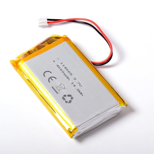 AFTERTECH 114065 4000 mAh 4 Ah 65 x 40 x 11 mm Lithium-Polymer-Zelle Lipo 3,7 V 3,7 V Wiederaufladbar mit BMS und Stecker JST PHR 02 M4N1 AFTERTECH 114065 4000 mAh 4 Ah 65 x 40 x 11 mm Lithium-Polymer-Zelle Lipo 3,7 V 3,7 V Wiederaufladbar mit BMS und Stecker JST PHR 02 M4N1 von AFTERTECH