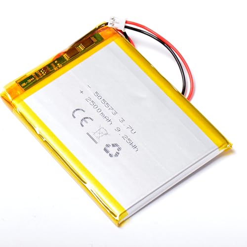 AFTERTECH 505573 2500 mAh 2,5 Ah 73 x 55 x 5 mm Lithium-Polymer-Zelle Lipo 3,7 V 3,7 V Wiederaufladbar mit BMS und Stecker JST PHR 02 M4D1 AFTERTECH 505573 2500 mAh 2,5 Ah 73 x 55 x 5 mm Lithium-Polymer-Zelle Lipo 3,7 V 3,7 V Wiederaufladbar mit BMS und Stecker JST PHR 02 M4D1 von AFTERTECH