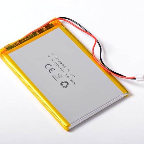AFTERTECH 606090 4000 mAh 4 Ah 90 x 60 x 6 mm Lithium-Polymer-Zelle Lipo 3,7 V 3,7 V Wiederaufladbar mit BMS und Stecker JST PHR 02 M4P1 AFTERTECH 606090 4000 mAh 4 Ah 90 x 60 x 6 mm Lithium-Polymer-Zelle Lipo 3,7 V 3,7 V Wiederaufladbar mit BMS und Stecker JST PHR 02 M4P1 von AFTERTECH
