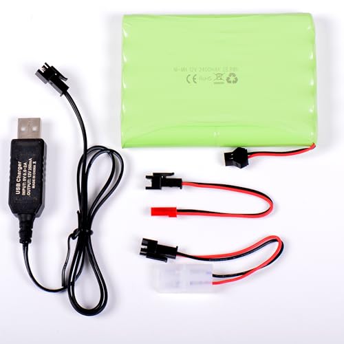 AFTERTECH Akku NI-MH 12 V 2400 mAh 102 x 74 x 15 mm mit USB-Ladekabel und Stecker SM 2P Ket JST E3D3 AFTERTECH Akku NI-MH 12 V 2400 mAh 102 x 74 x 15 mm mit USB-Ladekabel und Stecker SM 2P Ket JST E3D3 von AFTERTECH