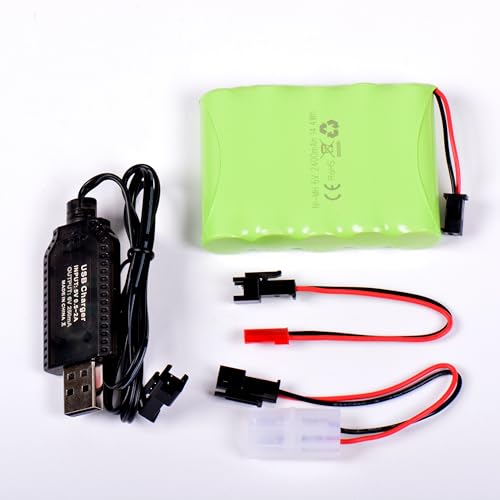 AFTERTECH Akku NI-MH 6 V 2400 mAh 73 x 52 x 15 mm mit USB-Ladekabel und Stecker SM 2P Ket JST E3E3 AFTERTECH Akku NI-MH 6 V 2400 mAh 73 x 52 x 15 mm mit USB-Ladekabel und Stecker SM 2P Ket JST E3E3 von AFTERTECH