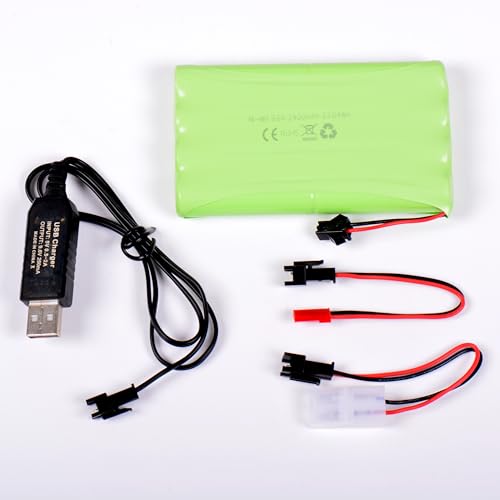 AFTERTECH Akku NI-MH 9,6 V 2400 mAh 102 x 59 x 15 mm mit USB-Ladekabel und Stecker SM 2P Ket JST E3D1 AFTERTECH Akku NI-MH 9,6 V 2400 mAh 102 x 59 x 15 mm mit USB-Ladekabel und Stecker SM 2P Ket JST E3D1 von AFTERTECH