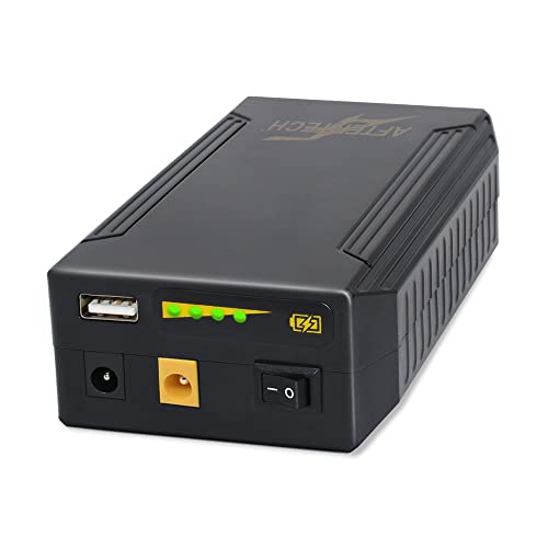 AFTERTECH Mini UPS PowerBANK Li-Ion-Akku 12 V 8300 mAh 100 Wh +9 V Ausgang und USB E2D1 von AFTERTECH