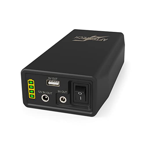 AFTERTECH Mini UPS PowerBANK Lithium-Akku, 12 V, 6500 mAh, 80 Wh, Ausgang 9 V und USB H1B3 von AFTERTECH