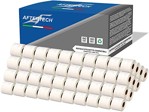 Aftertech 100 x 99014 54 x 101 mm kompatible Klebeetiketten (220 Etiketten/Rolle = 22000 insgesamt) für Dymo LabelWriter Seiko SLP Etikettiermaschinen S0722436 100x99014 von AFTERTECH