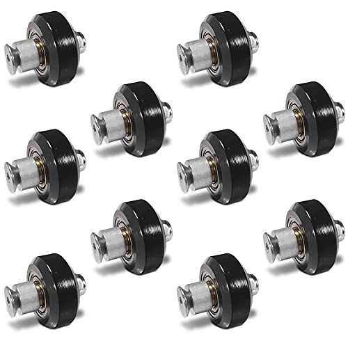 AFUNTA 10 Big Plastic Pulley Wheels with Bearings Gear Perlin and Matching Screws for 3D Printers, Compatible with CR-10 / CR-10S / CNC Router Hybrid -Black von AFUNTA
