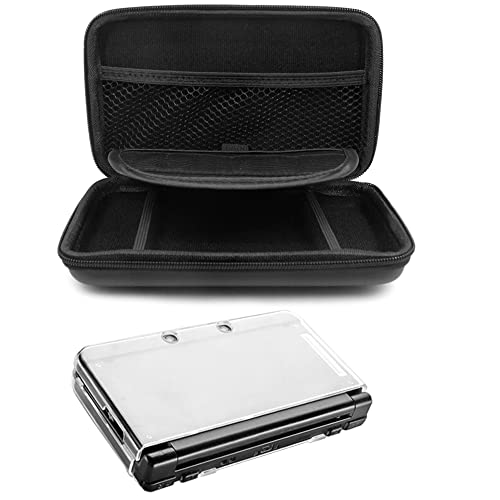 AFUNTA Schutzhülle für Nintendo NEU 3DS XL, mit Hard Cover und 2 Stück Displayschutzfolien, Hard Shell Reisetasche, Schutzfolien für Ober- und Unterteil von AFUNTA