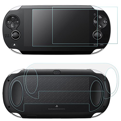 AFUNTA Displayschutzfolien für Sony PlayStation Vita 1000 mit rückseitigen, 2 Pack Gehärtetes Glas für Frontscheibe und HD Clear PET Film für die Rückseite AFUNTA Displayschutzfolien für Sony PlayStation Vita 1000 mit rückseitigen, 2 Pack Gehärtetes Glas für Frontscheibe und HD Clear PET Film für die Rückseite von AFUNTA