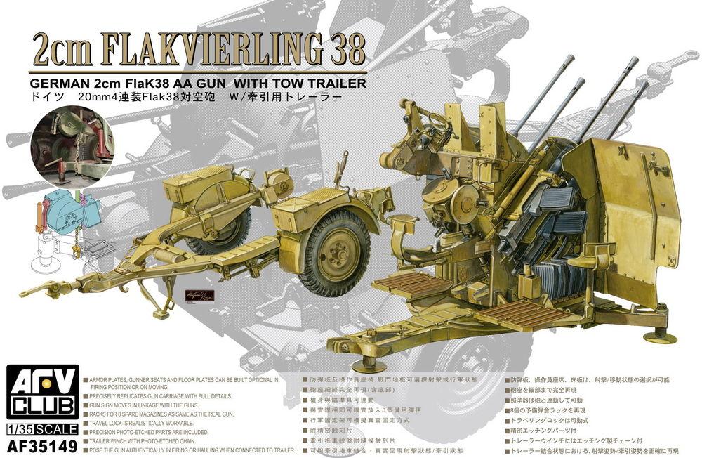 4X2cm Flakvierling 38 with trailer 4X2cm Flakvierling 38 with trailer von AFV-Club