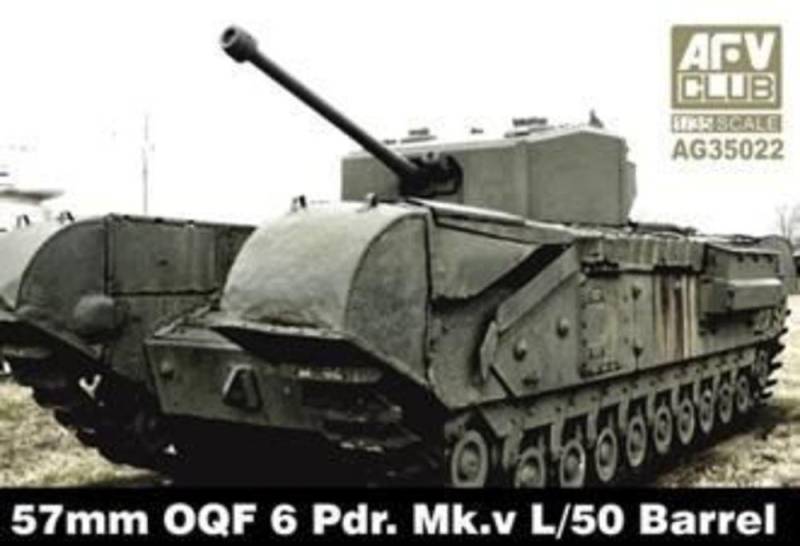 57mm OQF 6 Prd. Mk.V L/50 Barrel von AFV-Club