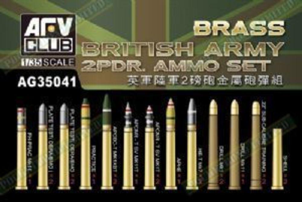 British Army 2pdr Ammo(Brass) set von AFV-Club