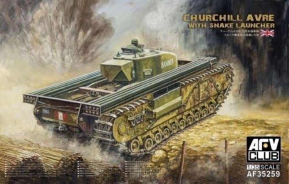 Churchill avre with snake launcher von AFV-Club