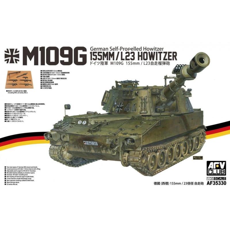 M109G 155MM/L23 Howitzer German Self-Propelled Howitzer von AFV-Club