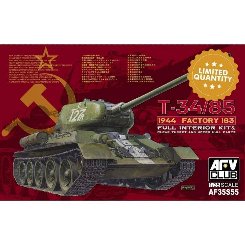 T-34/85 1944 Factory 183 (LIMITED) Full Interior Kit von AFV-Club