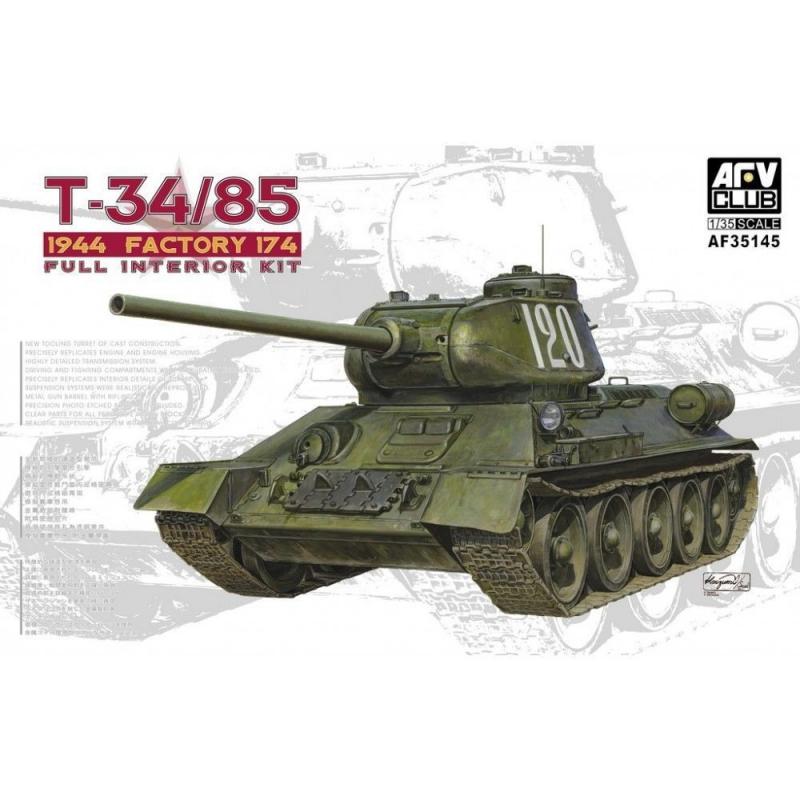 T34/85 Model 174 Factory - Full interior Kit von AFV-Club