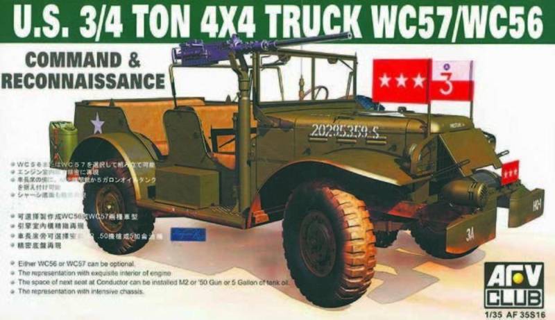 WC-57 4X4 DODGE COMMAND CAR von AFV-Club