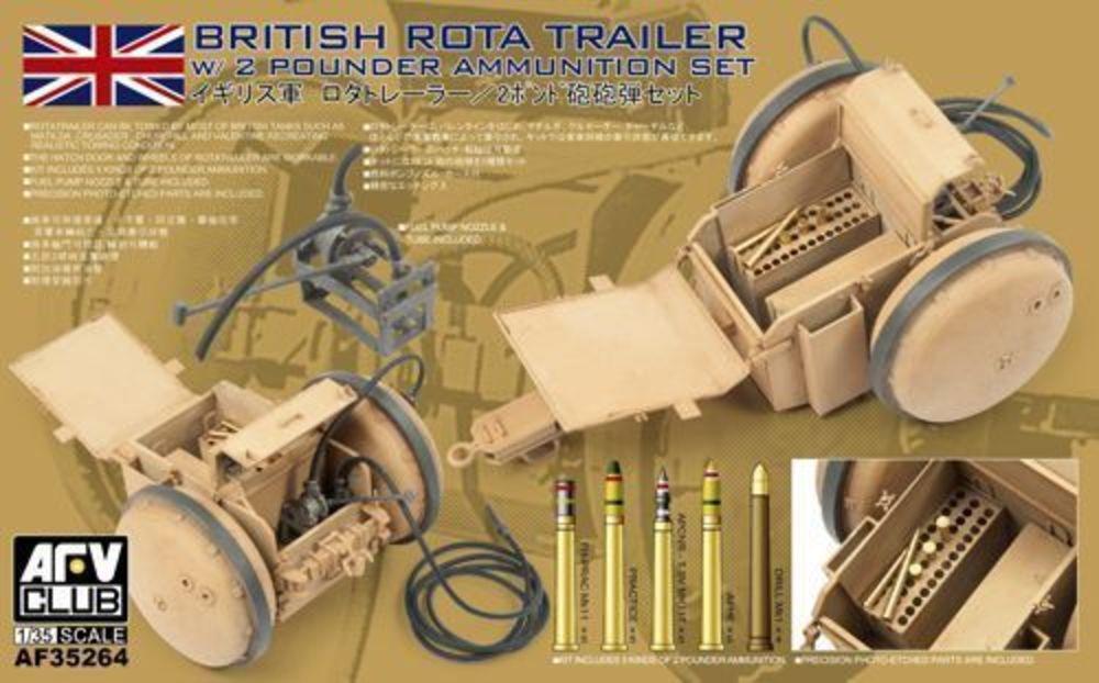 WW2 British Rota trailer W/2 Pounder Ammunition Set von AFV-Club
