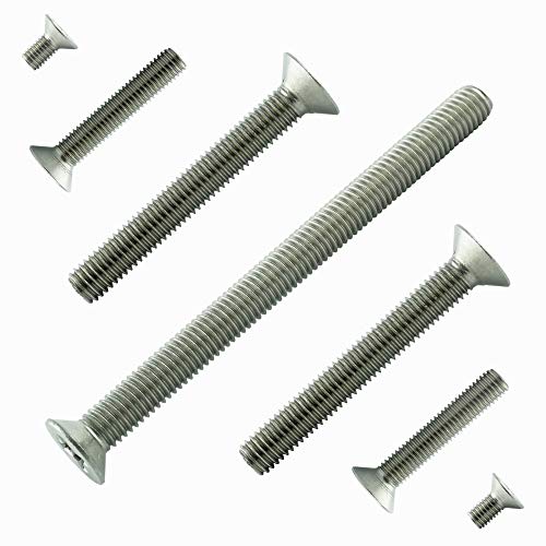 M2x5 mm (20 Stück) Senkkopf-Schrauben mit Innensechsrund TX - Edelstahl VA A2 V2A - Senk-Schraube Vollgewinde rostfrei - DIN 965 - ISO 14581 | AGBERG von AGBERG