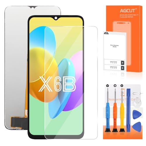 AGCUT LCD Bildschirm für Honor X6b LCD Display für Honor X6b Display JDY-LX1 JDY-LX2 Touchscreen Digitizer Ersatz Assembly + Reparatur-Set (Schwarz) von AGCUT