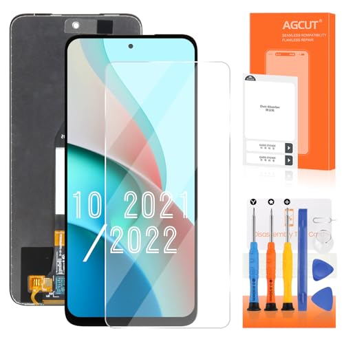 AGCUT für Xiaomi Redmi 10 2021/2022 LCD Bildschirm - für Redmi 10 2021 LCD Display für Redmi 10 2022 21061119AG 21061119DG 21061119AL LCD Touchscreen Digitizer Full Assembly Reparaturset (Schwarz) von AGCUT