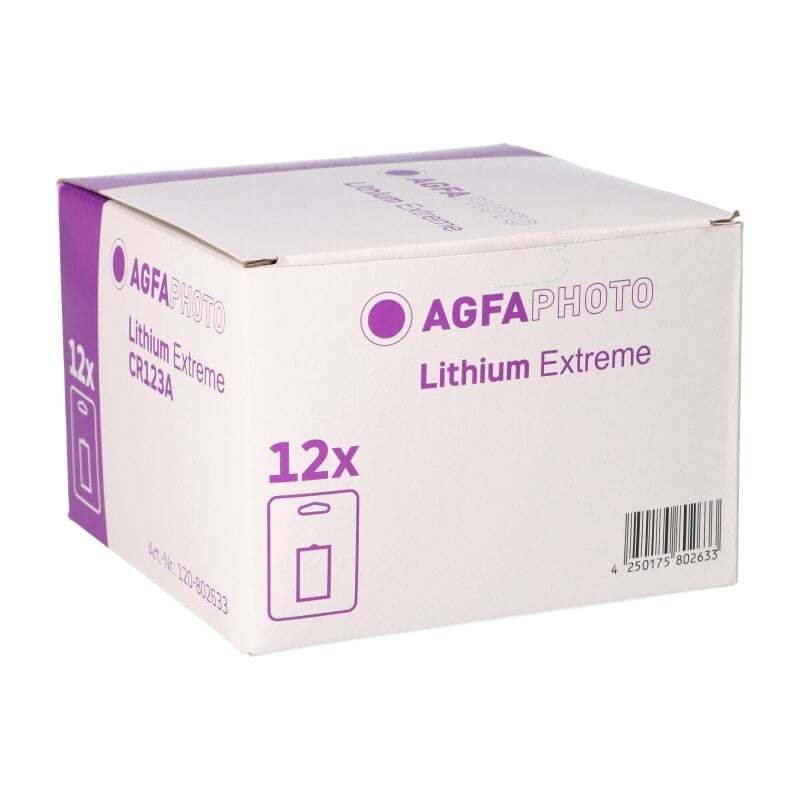 12x CR123A Lithiumbatterie 3V 1300mAh Blister AgfaPhoto 12x CR123A Lithiumbatterie 3V 1300mAh Blister AgfaPhoto von AGFAPHOTO