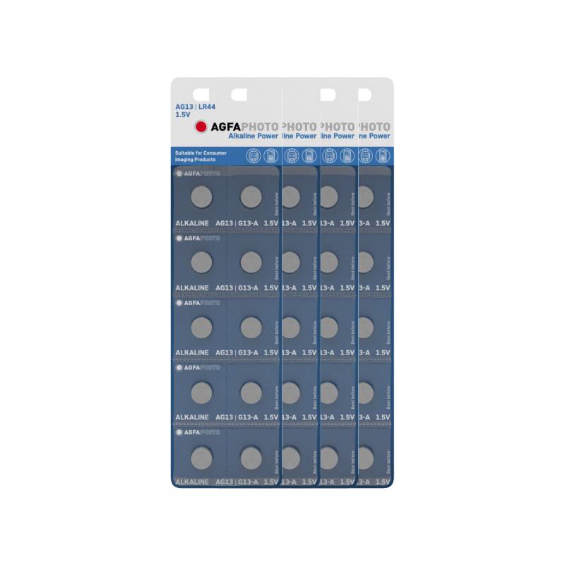 40x AGFAPHOTO Batterie Alkaline LR44 V13GA 1,5V im 10er Blister von AGFAPHOTO