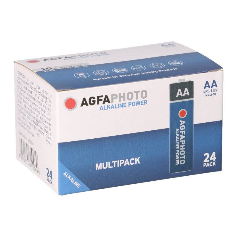 AGFAPHOTO Batterie Alkaline Mignon AA LR06 1.5V 24 Stück von AGFAPHOTO