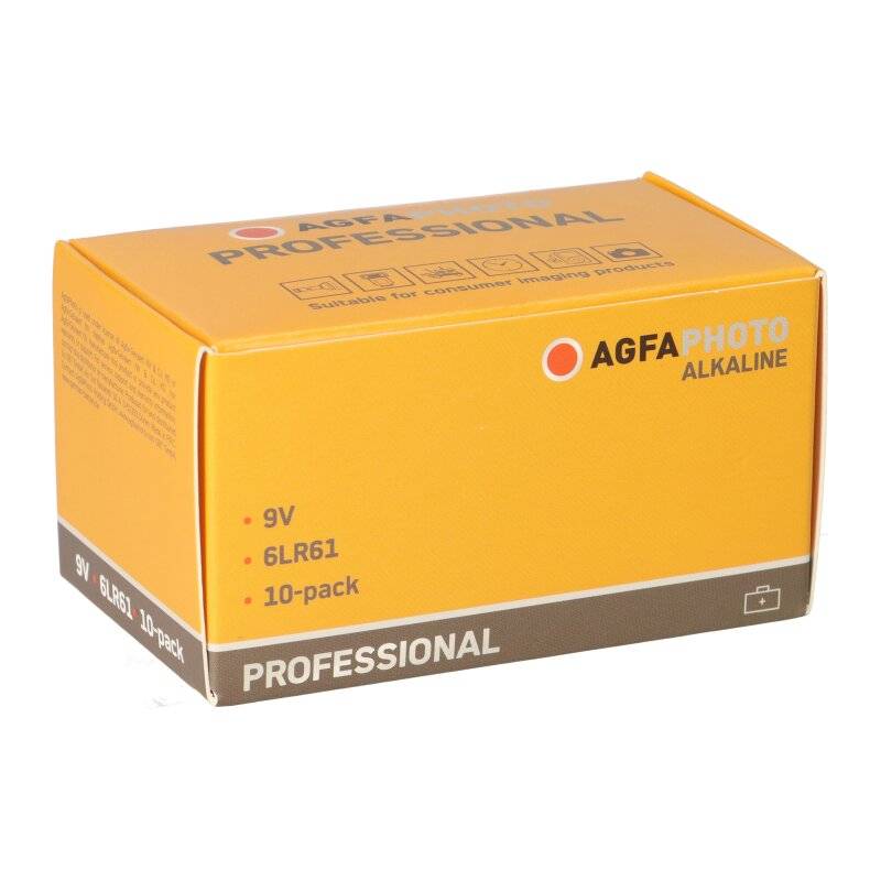 AGFAPHOTO Batterie Professional 9V E-Block 10 Stück von AGFAPHOTO