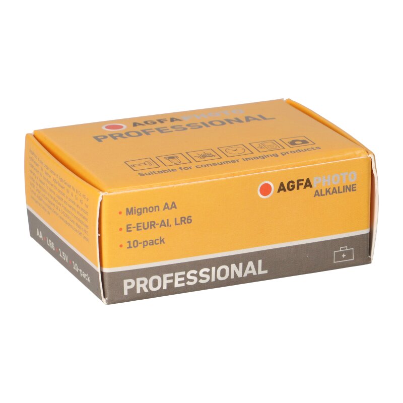 AGFAPHOTO Batterie Professional Mignon AA 1.5V 10 Stück von AGFAPHOTO