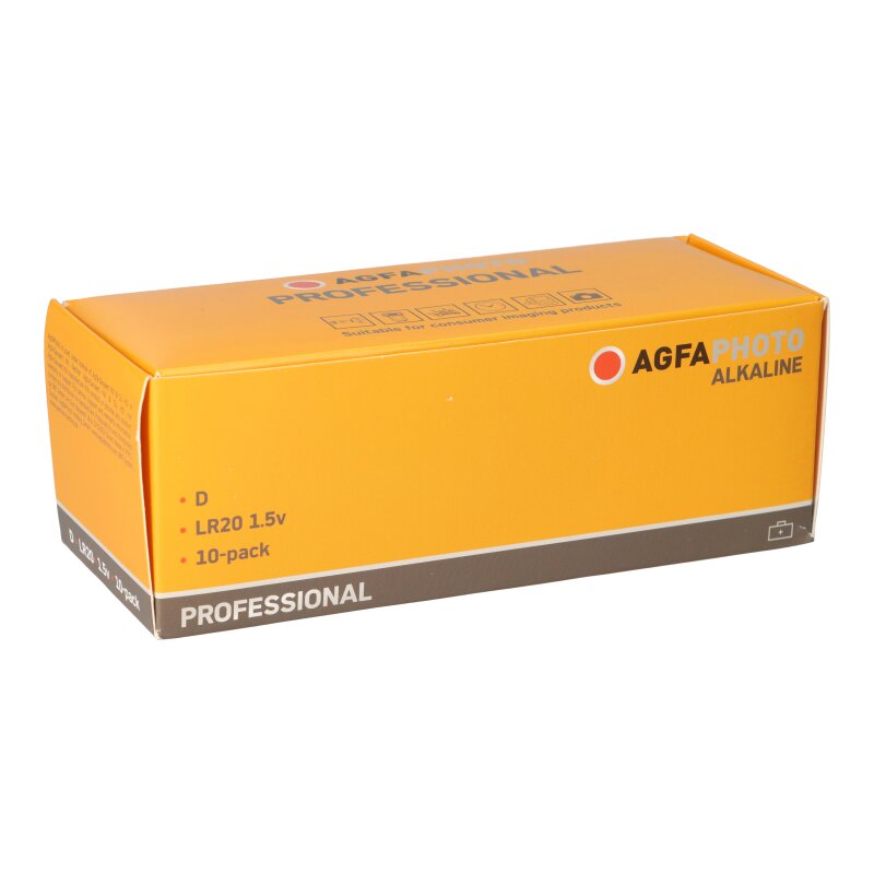 AGFAPHOTO Batterie Professional Mono D 1.5V 10 Stück von AGFAPHOTO