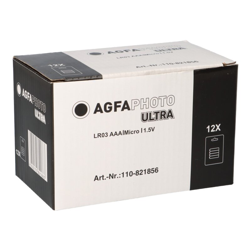 AGFAPHOTO Batterie Ultra AAA 1.5V 48 Stück 12x 4er Blister AGFAPHOTO Batterie Ultra AAA 1.5V 48 Stück 12x 4er Blister von AGFAPHOTO