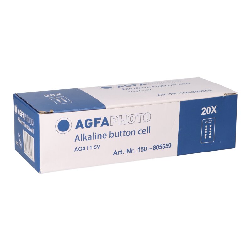 AGFAPHOTO LR626 AG4 1,5V 200 Stück 20x 10er Blister AGFAPHOTO LR626 AG4 1,5V 200 Stück 20x 10er Blister von AGFAPHOTO