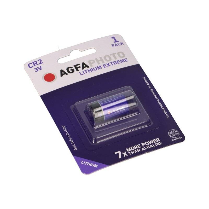 CR2 Lithiumbatterie 3V 750mAh im 1er Blister AgfaPhoto von AGFAPHOTO