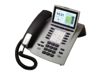 AGFEO ST 45, Analoges Telefon, 1000 Eintragungen, Anrufer-Identifikation, Silber von AGFEO