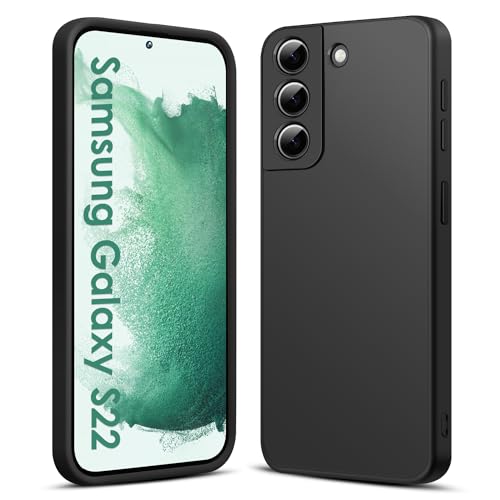 AGGPLTO Hülle für Samsung Galaxy S22 5G 6,1 Zoll, Ultra Dünn Flüssig Weiche Silikon Handyhülle with Microfiber Lining Stoßfeste Kratzfest Anti-Fingerabdruck Case für Samsung Galaxy S22 5G, Schwarz AGGPLTO Hülle für Samsung Galaxy S22 5G 6,1 Zoll, Ultra Dünn Flüssig Weiche Silikon Handyhülle with Microfiber Lining Stoßfeste Kratzfest Anti-Fingerabdruck Case für Samsung Galaxy S22 5G, Schwarz von AGGPLTO