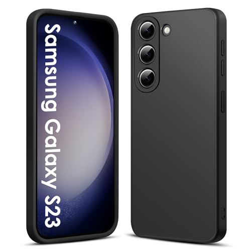 AGGPLTO Hülle für Samsung Galaxy S23 6,1 Zoll, Ultra Dünn Flüssig Weiche Silikon Handyhülle with Microfiber Lining Stoßfeste Kratzfest Anti-Fingerabdruck Case für Samsung Galaxy S23, Schwarz AGGPLTO Hülle für Samsung Galaxy S23 6,1 Zoll, Ultra Dünn Flüssig Weiche Silikon Handyhülle with Microfiber Lining Stoßfeste Kratzfest Anti-Fingerabdruck Case für Samsung Galaxy S23, Schwarz von AGGPLTO