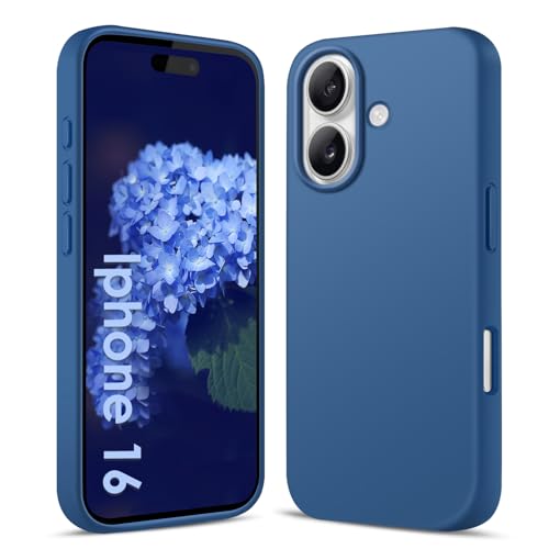 AGGPLTO Flüssig Silikon Hülle für iPhone 16 (6,1 Zoll) - Ultra Dünn Ganzkörper Schutzhülle, 4-lagige Stoßfeste Struktur, Weiches Kratzfestes Mikrofaserfutter Handyhülle, Dunkelblau AGGPLTO Flüssig Silikon Hülle für iPhone 16 (6,1 Zoll) - Ultra Dünn Ganzkörper Schutzhülle, 4-lagige Stoßfeste Struktur, Weiches Kratzfestes Mikrofaserfutter Handyhülle, Dunkelblau von AGGPLTO