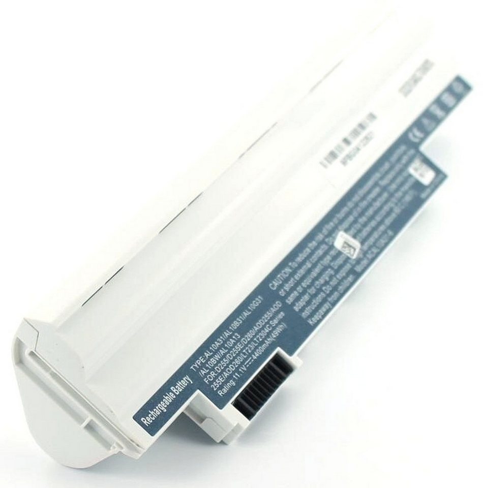 AGI Akku für Acer Aspire One D255 Li-Ion 10,8 Volt 4400 mAh weiß Laptop-Akku 4400 mAh (10.8 V) von AGI