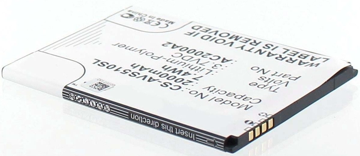 AGI Akku für Archos 50C Oxygen Li-Pol 3,7 Volt 2000 mAh schwarz Handy-Akku 2000 mAh (3.7 V) von AGI