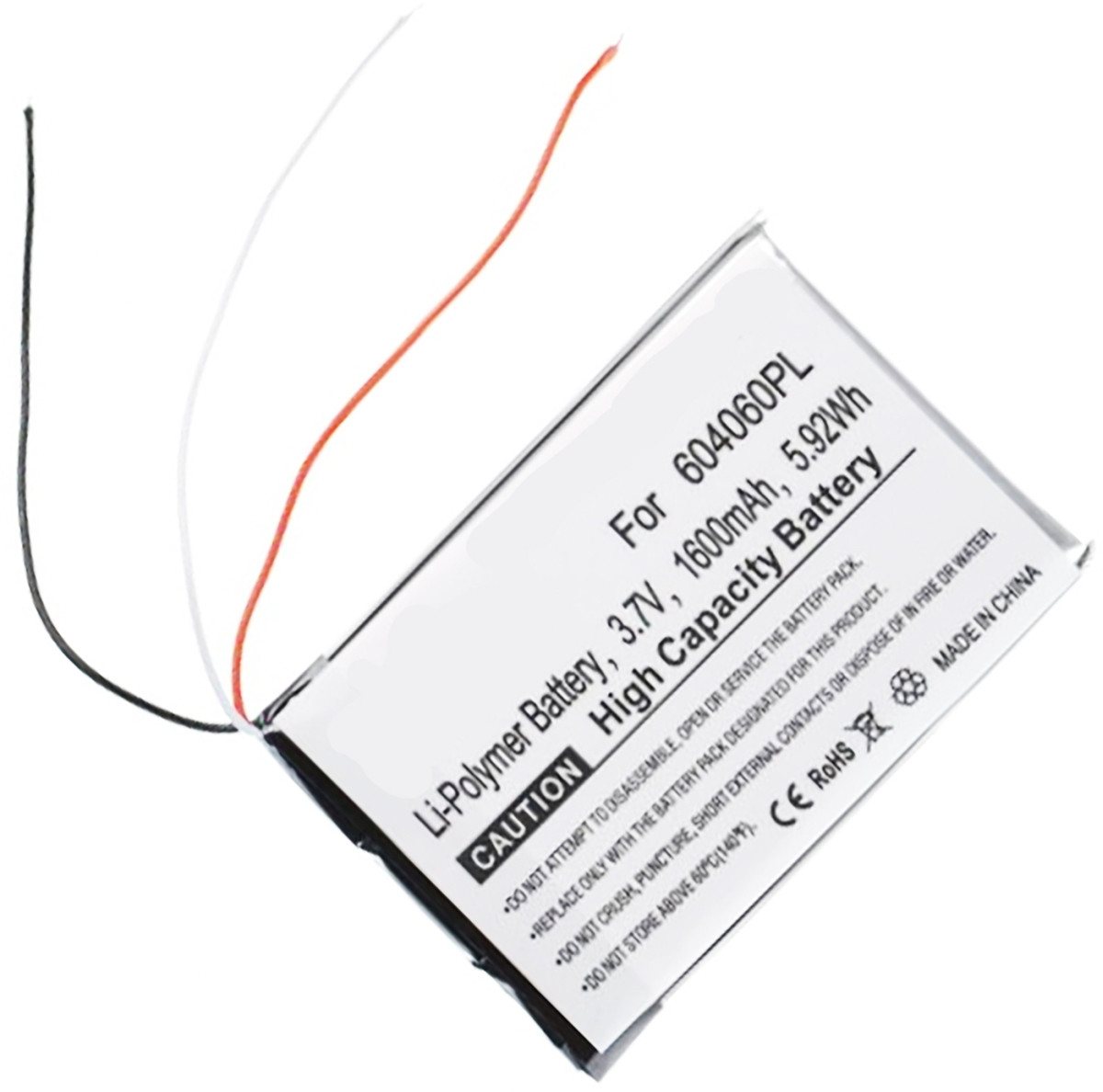 AGI Akku für Becker Ready 70 LMU Li-Pol 3,7 Volt 1600 mAh weiß Akku 1600 mAh (3.7 V) von AGI